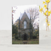 "Lone Fir Friedhof Crypt" Hallowe’en Card #3 Karte (Gelbe Blume)
