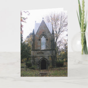 "Lone Fir Friedhof Crypt" Hallowe’en Card #3 Karte