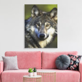 Lone Gray Wolf Leinwanddruck (Insitu (Wohnzimmer))