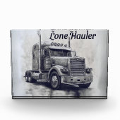 "Lone Hauler - Bold Bobtail Truck Art Pri Fotoblock (Vorderseite)