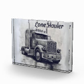 "Lone Hauler - Bold Bobtail Truck Art Pri Fotoblock (Rechts)