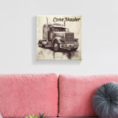 "Lone Hauler - Bold Bobtail Truck Art Pri Leinwanddruck (Insitu (Wohnzimmer))