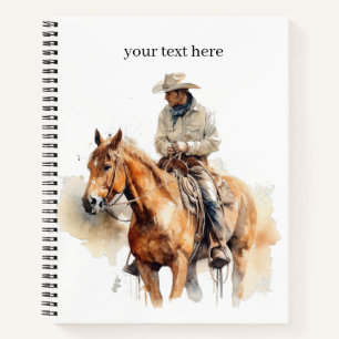 Lone Horizon Watercolor Ranger Notizblock