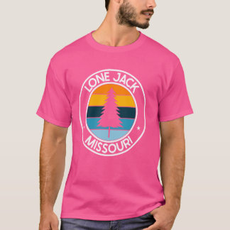 Lone Jack Missouri MO USA City Pride Retro Sunset T-Shirt