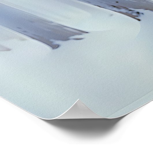 Lone Lamppost - Kunstdesign in Melancholie Poster (Ecke)