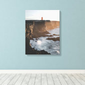 Lone Lighthouse Leinwanddruck (Insitu (Holzboden))