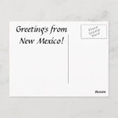 Lone Lila Cactus Blume New Mexico Grußkarte Postkarte (Rückseite)