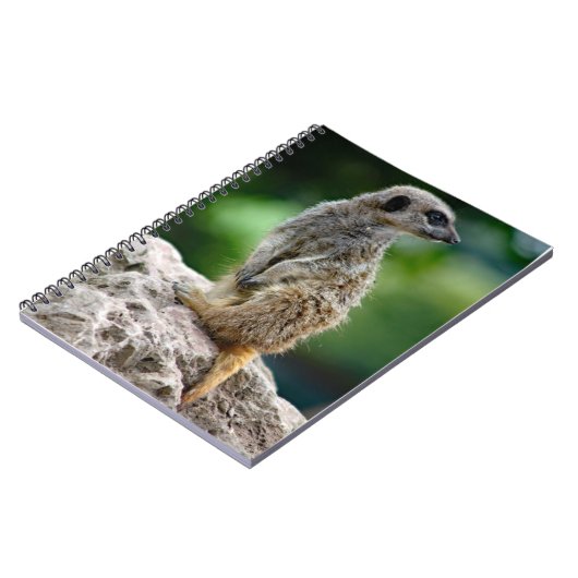 Lone Meerkat Notebook Notizblock (Linke Seite)