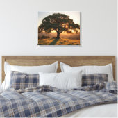 Lone Oak Hill Country Poster - Texas Landscape  Leinwanddruck (Insitu (Schlafzimmer))