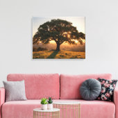 Lone Oak Hill Country Poster - Texas Landscape  Leinwanddruck (Insitu (Wohnzimmer))