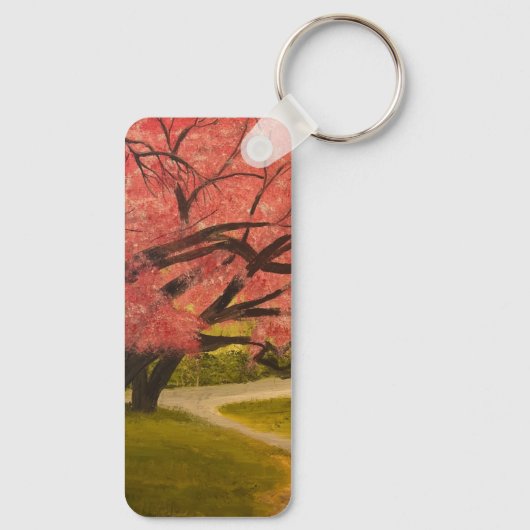 Lone Palm Tree am Strand, von Gary Poling Schlüsselanhänger (Rückseite)