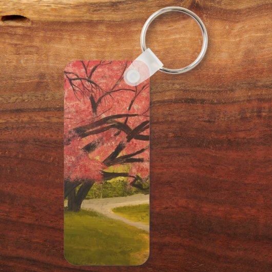 Lone Palm Tree am Strand, von Gary Poling Schlüsselanhänger (Rückseite)