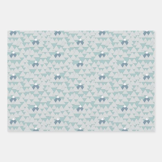 Lone Peaks Mountain Gift Wrap Geschenkpapier Set (Vorderseite)