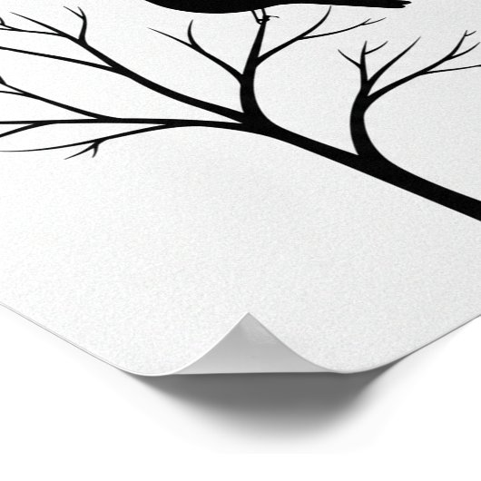 Lone Perch Poster (Ecke)