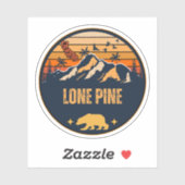 Lone Pine, Kalifornien Aufkleber (Blatt)