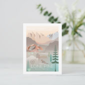 Lone Pine Mount Whitney Postcard Postkarte (Stehend Vorderseite)