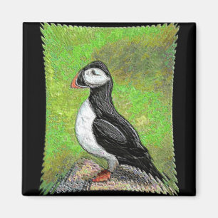 LONE PUFFIN - erweiterter Versionsmagnet Magnet