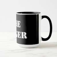 Lone Ranger Black 15 oz Ringer Tasse