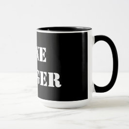 Lone Ranger Black 15 oz Ringer Tasse