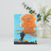 Lone Rider Thunderhead Postkarte (Stehend Vorderseite)