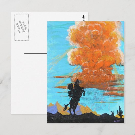 Lone Rider Thunderhead Postkarte (Vorne/Hinten)
