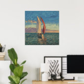 Lone Sailboat - Impressionismus Art Seascape Poster (Heimbüro)