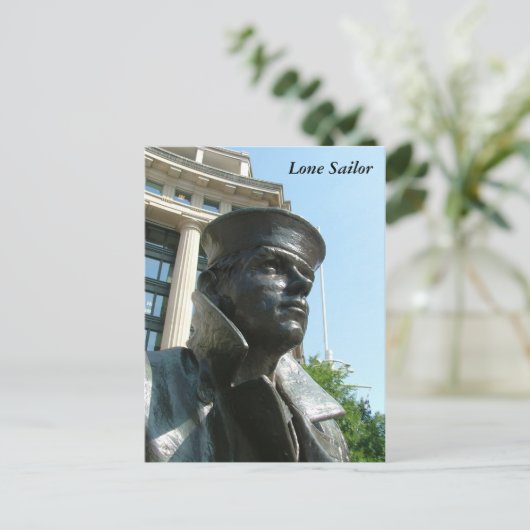 Lone Sailor Postkarte (Stehend Vorderseite)
