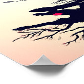 Lone Samurai Unter dem Sakura Mond Poster (Ecke)