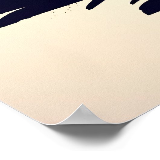 Lone Samurai unter Sakura Poster (Ecke)