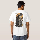 Lone Samurai Warrior T-Shirt (Schwarz voll)