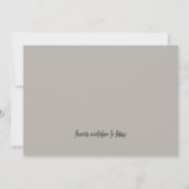 Lone Sand Dollar - Holzkohle Grau - Save the Date (Rückseite)