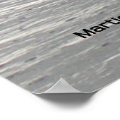 Lone Sandpiper am Strand von Watsonville Poster (Ecke)