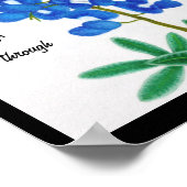 Lone Star Bluebonnet Inspiration Print Poster (Ecke)