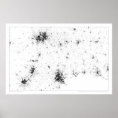 Lone Star Cities Census Dotmap Poster (Vorne)