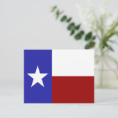 Lone Star Flag Postkarte (Stehend Vorderseite)