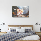 Lone Star Longhorn Leinwanddruck (Insitu (Schlafzimmer))