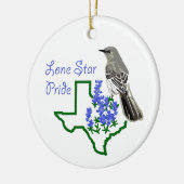 Lone Star Pride Keramik Ornament (Links)
