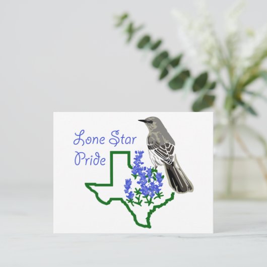 Lone Star Pride Postkarte (Stehend Vorderseite)