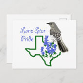 Lone Star Pride Postkarte (Vorne/Hinten)