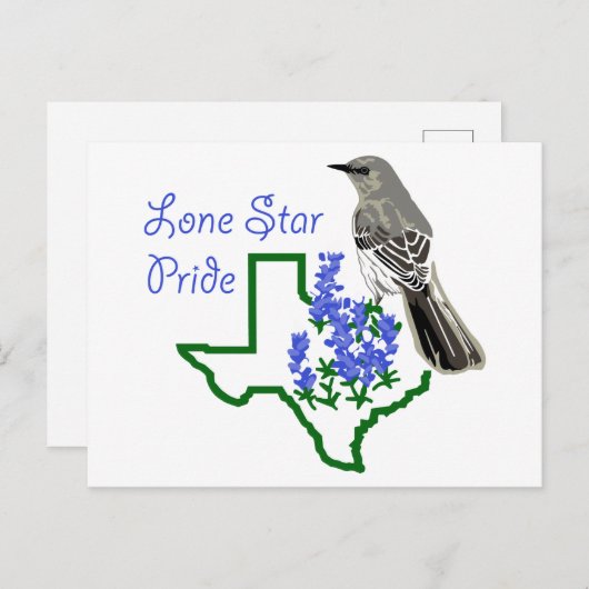 Lone Star Pride Postkarte (Vorne/Hinten)