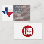Lone Star Texas Flag und Karte (Vorne/Hinten)