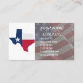 Lone Star Texas Flag und Karte (Vorderseite)