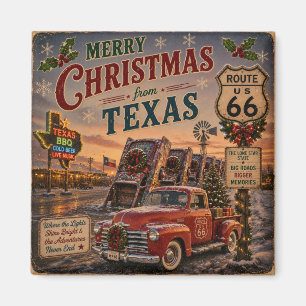 Lone Star Weihnachts-Radwege-Andenken Magnet