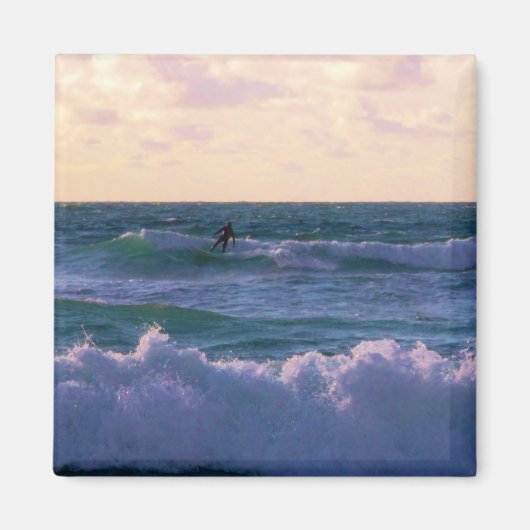 Lone Surfer im Fistral Beach Newquay Cornwall Vere Magnet (Vorne)