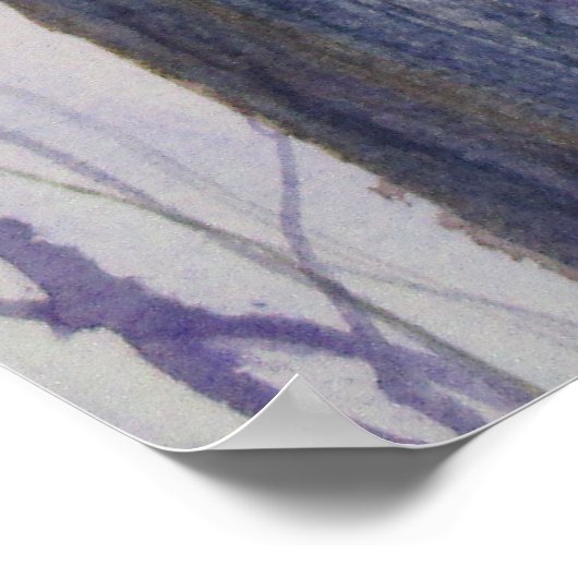 Lone Timer Wasserfarbe Poster (Ecke)