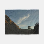 Lone Torrey Pine California Sunset Landschaft Fleecedecke (Vorderseite (Horizontal))