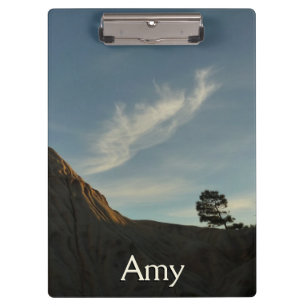 Lone Torrey Pine California Sunset Landschaft Klemmbrett