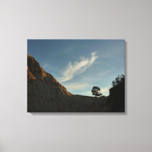 Lone Torrey Pine California Sunset Landschaft Leinwanddruck