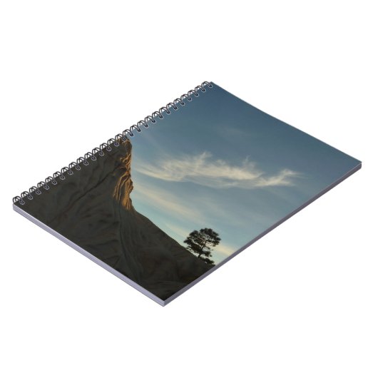 Lone Torrey Pine California Sunset Landschaft Notizblock (Linke Seite)