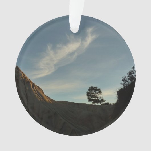 Lone Torrey Pine California Sunset Landschaft Ornament (Vorderseite)